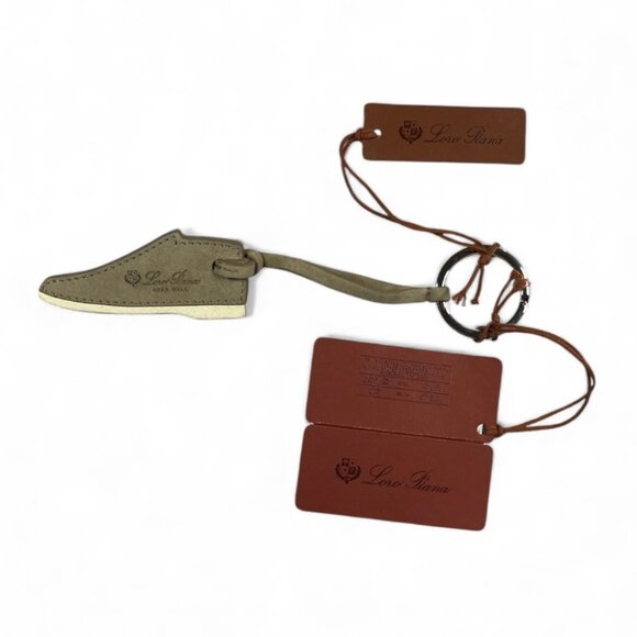 Loro Piana My Open Walk Suede Bag Charm / Keychain – New - Picture 1 of 3